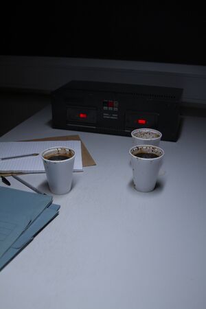 Police Station Custody Interview Room with Recorderの写真素材