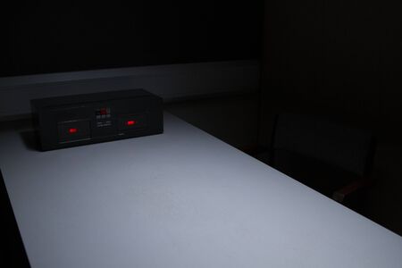 Police Station Custody Interview Room with Recorderの写真素材