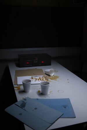 Police Station Custody Interview Room with Recorderの写真素材