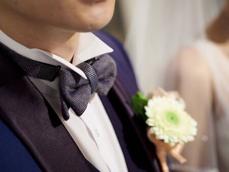 Groom's Bow Tieの写真素材