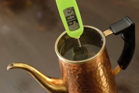 Warm the hot water to 90 degrees Celsius
