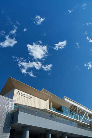 Exterior of Takanawa Gateway Station on the Yamanote Line in Tokyo, Japanのeditorial素材