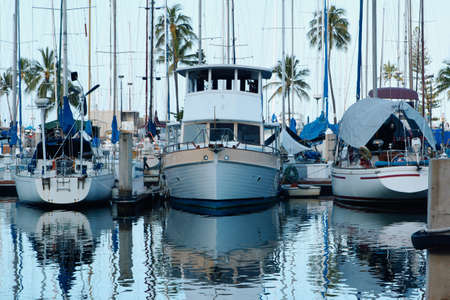 Yacht Harbor in Honolulu, Hawaii