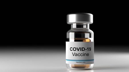 Coronavirus Vaccine 3D Illustrationの写真素材