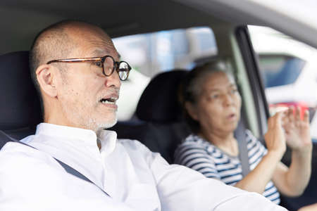 Elderly driver who is likely to hit while driving