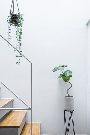 modern style design house stairsの写真素材