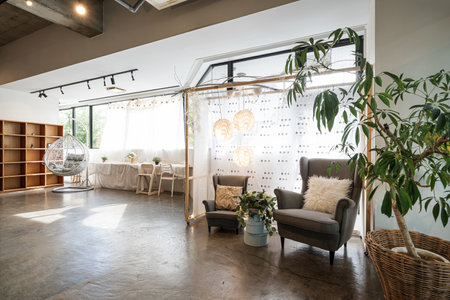 Event space where you can take photosの写真素材