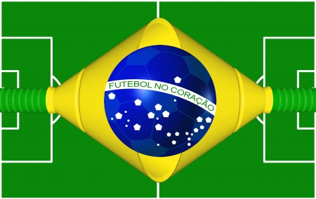 Brazilian Soccer Flagの写真素材