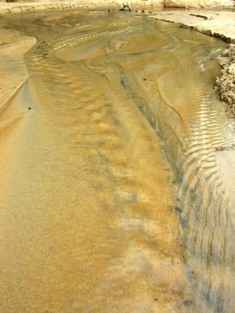 river and beach sand の写真素材