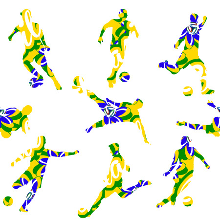 Stamp Soccer Brazil II World Cup 2014の写真素材