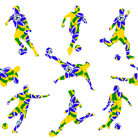 Stamp Soccer Brazil I World Cup 2014の写真素材