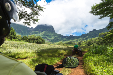 Moorea Island in the French Polynesia.のeditorial素材