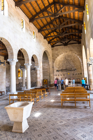 09/01/2016, Israel, Galilee. Church of the Primate of Peter, Multiplication.のeditorial素材