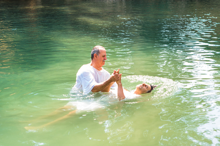 03/09/2016, Tiberiades, Israel. The Baptismal Site on The Jordan River.のeditorial素材