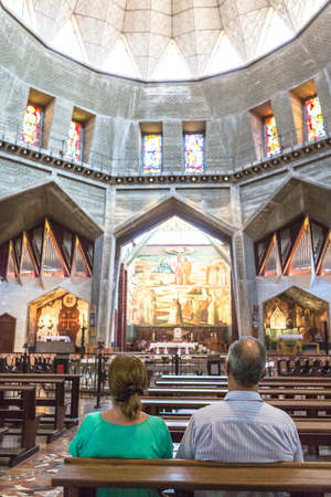 09/02/2016, Nazareth, Israel. Basilica of the Annunciation.のeditorial素材