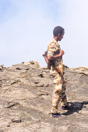 Askoma, Ethiopia - NOVEMBER 28, 2017:  Expedition to Erta Ale volcano, Danakil Depression.のeditorial素材