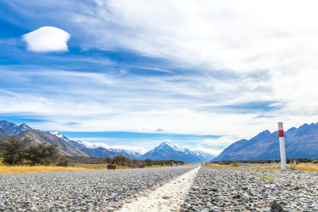 Aoraki Mount Cook National Park, New Zealand, Oceania.の写真素材