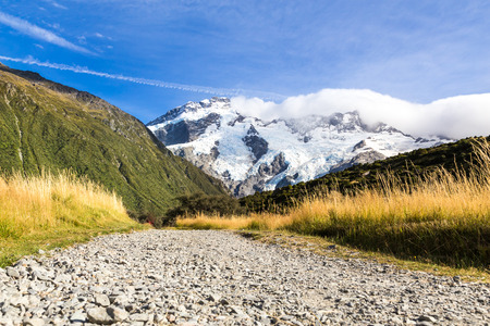Aoraki Mount Cook National Park, New Zealand, Oceania.の写真素材