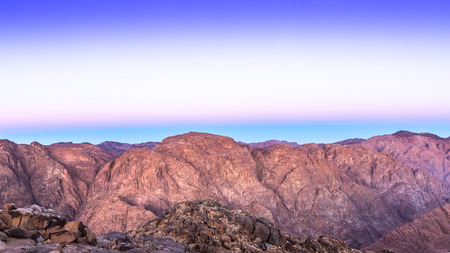 Mount Sinai, Mount Moses in Egypt. Africa.の写真素材