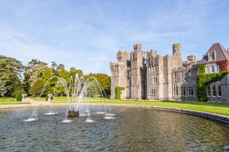 Mayo, Ireland - September 9, 2014. An amazing day at the beautiful Ashford Castle built in 1228.のeditorial素材