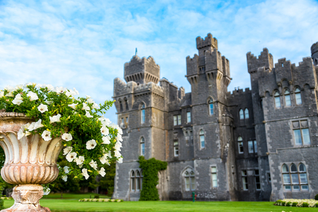 Mayo, Ireland - September 9, 2014. An amazing day at the beautiful Ashford Castle built in 1228.のeditorial素材
