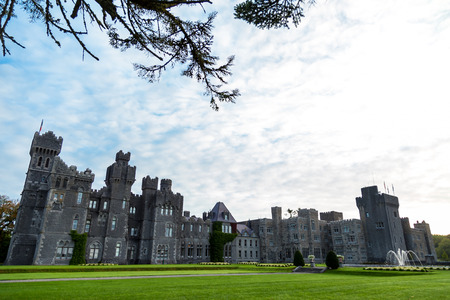 Mayo, Ireland - September 9, 2014. An amazing day at the beautiful Ashford Castle built in 1228.のeditorial素材