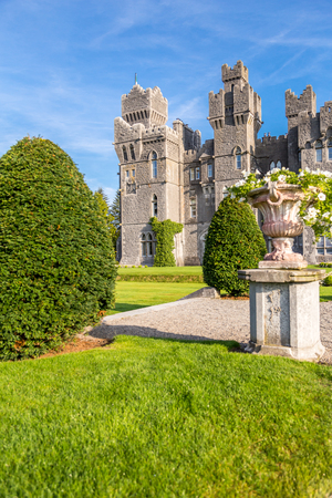 Mayo, Ireland - September 9, 2014. An amazing day at the beautiful Ashford Castle built in 1228.のeditorial素材