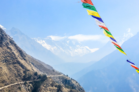 Trekking to Everest Base Camp in Nepal.Asia.