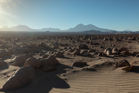 Atacama desert, Chile, Andes, South America. Beautiful view and landscape.の写真素材