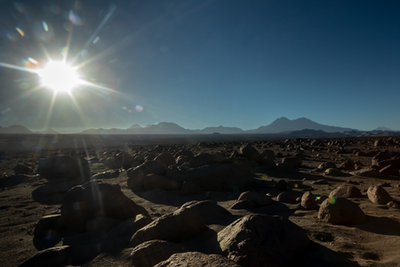 Atacama desert, Chile, Andes, South America. Beautiful view and landscape.の写真素材