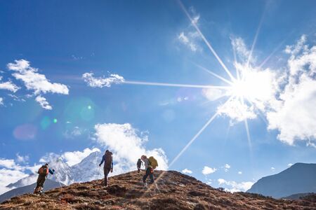 Ama Dablam Mountain. Trekking Everest Base Camp. Nepal. Asia.の写真素材