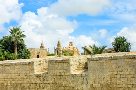 The main gate, medieval city of Mdina in Island of Malta.