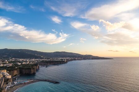 Capri island in a beautiful summer day in Italyの写真素材