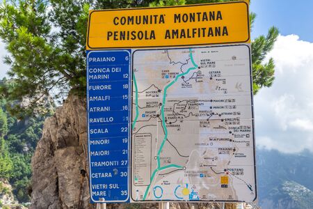 Board in Amalfi Coast, Italy