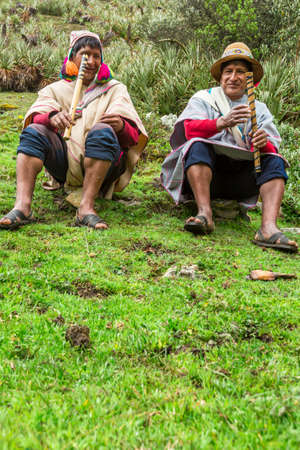 Cuzco, Peru - March 25, 2019. Religious ceremony of Peruvian culture held in the mountains of Cuzco.のeditorial素材