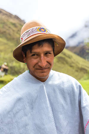 Cuzco, Peru - March 25, 2019. Religious ceremony of Peruvian culture held in the mountains of Cuzco.のeditorial素材