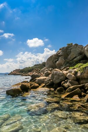 La Maddalena beach, Sardinian Emerald Coast, Italy.の写真素材