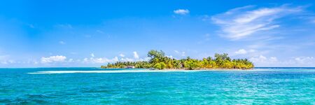 Belize, a tropical paradise in Central America. Web banner in panoramic view.の写真素材