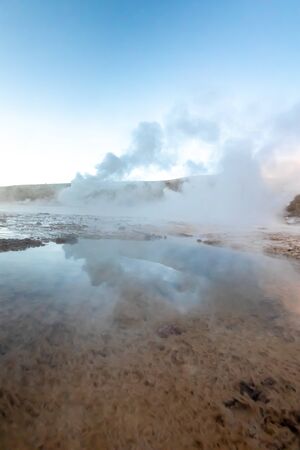 El Tatio geysers , San Pedro de Atacama, Chile. South America.の写真素材