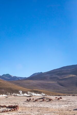 El Tatio geysers , San Pedro de Atacama, Chile. South America.の写真素材