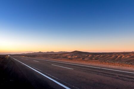 Scenic road in the Atacama desert, Chile. South America.の素材 [FY310149834271]