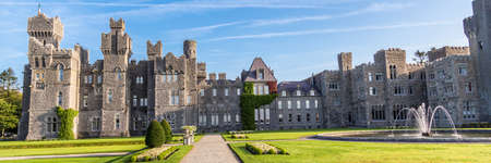 An amazing day at the beautiful Ashford Castle built in 1228. Web banner.のeditorial素材