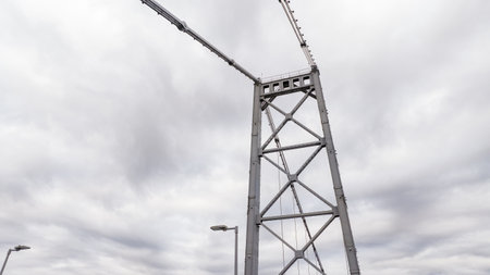 City of Florianopolis, Hercilio Luz Bridge. Brazil