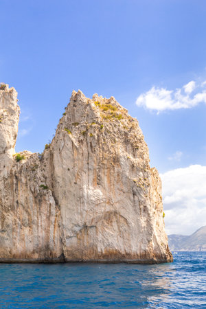 Capri Island, Italy, Europe. Amazing day with beautiful colors.