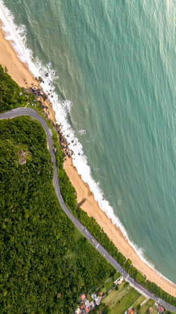 Balneario Camboriu in Santa Catarina. Taquaras Beach and Laranjeiras Beach in Balneario Camboriu....