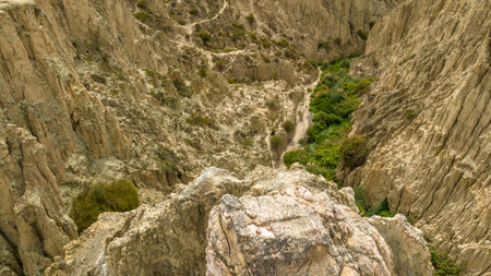 La Paz, Valle de la Luna scenic rock formations. Bolivia.