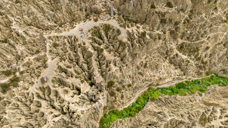 La Paz, Valle de la Luna scenic rock formations. Bolivia. South America.