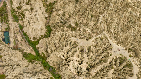 La Paz, Valle de la Luna scenic rock formations. Bolivia. South America.