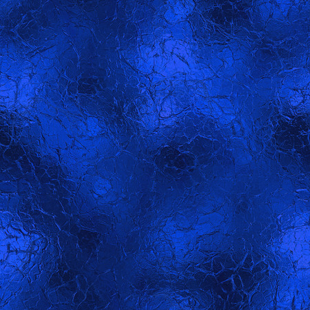 Blue Foil Seamless Background Textureの写真素材