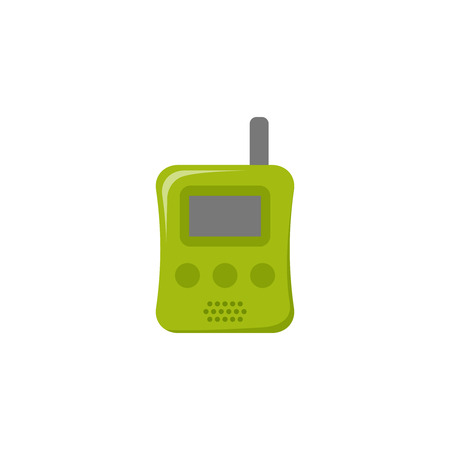 Baby monitor icon. Vector. Radio isolated on white background in flat design. Cartoon illustration.のイラスト素材